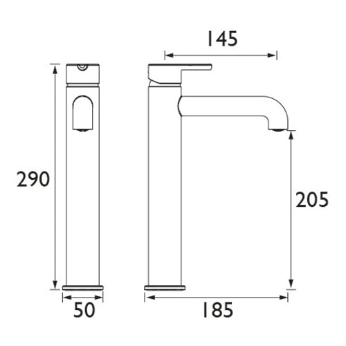 Heritage Dartmouth Tall Basin Mixer