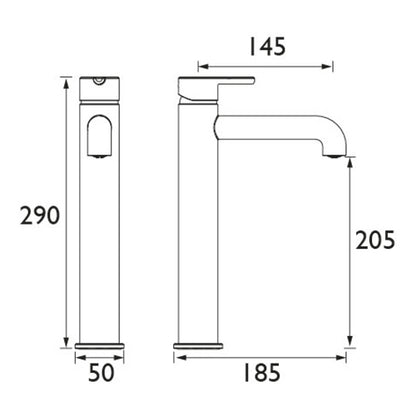 Heritage Dartmouth Tall Basin Mixer