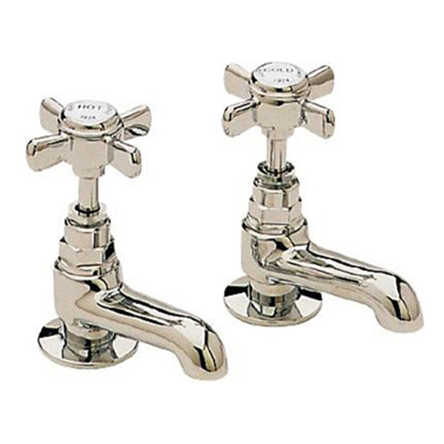 Heritage Dawlish Short Nose Basin Pillar Taps