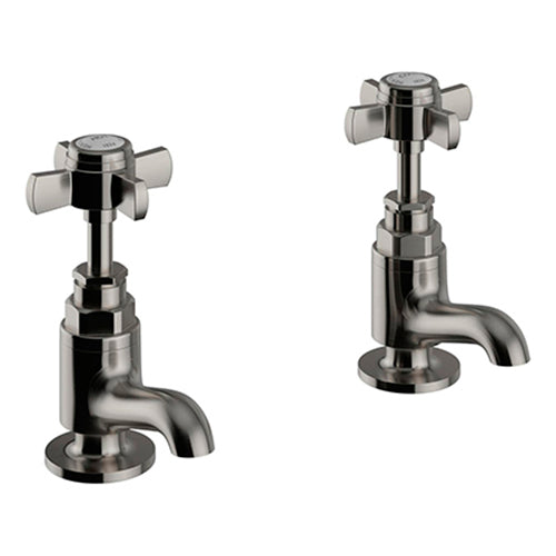 Heritage Dawlish Short Nose Basin Pillar Taps