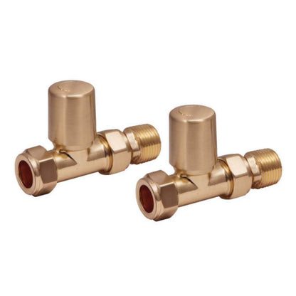 Luxe81 Straight Towel Radiator Valves
