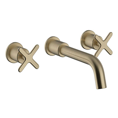 Heritage Salcombe 3 Taphole Wall Mounted Basin Mixer