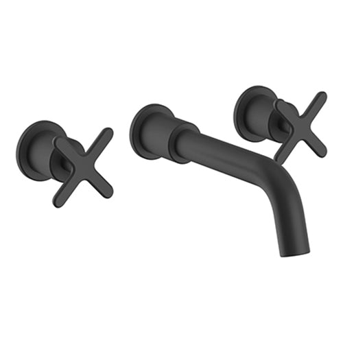 Heritage Salcombe 3 Taphole Wall Mounted Basin Mixer