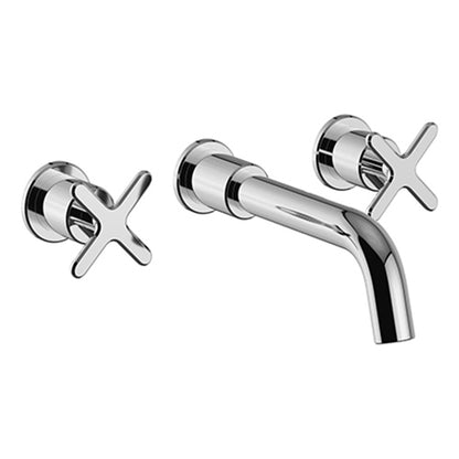 Heritage Salcombe 3 Taphole Wall Mounted Basin Mixer