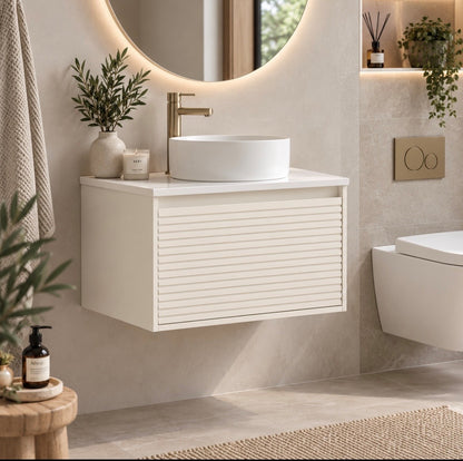 Luxe81 Tasman 600 Cabinet with Countertop and Ceramic Basin 600 x 500 x 362mm