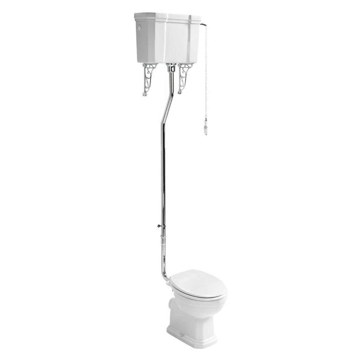 Ideal Standard U470301 Waverly White High-Level WC Pan 645mm And Cistern Pack