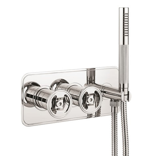 Crosswater UNION 2 Outlet 2 Handle Concealed Thermostatic Shower Valve & Handset
