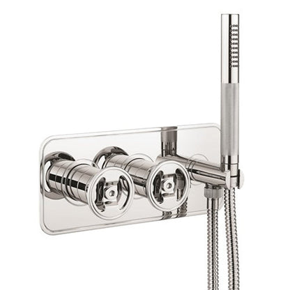 Crosswater UNION 2 Outlet 2 Handle Concealed Thermostatic Shower Valve & Handset