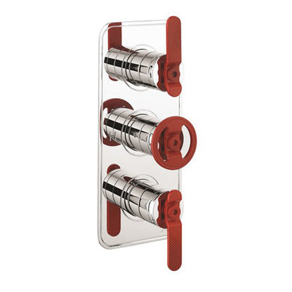 Crosswater UNION 2 Outlet 3 Handle Concealed Thermostatic Shower Valve Portrait