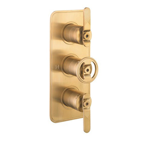 Crosswater UNION 3 Outlet 3 Handle Concealed Thermostatic Shower Valve Portrait