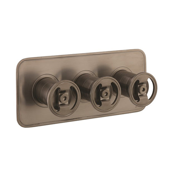 Crosswater UNION 3 Outlet 3 Handle Concealed Thermostatic Shower Valve Landscape