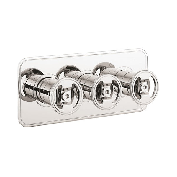 Crosswater UNION 3 Outlet 3 Handle Concealed Thermostatic Shower Valve Landscape