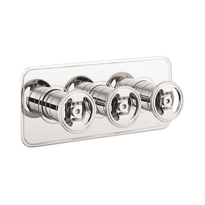 Crosswater UNION 3 Outlet 3 Handle Concealed Thermostatic Shower Valve Landscape