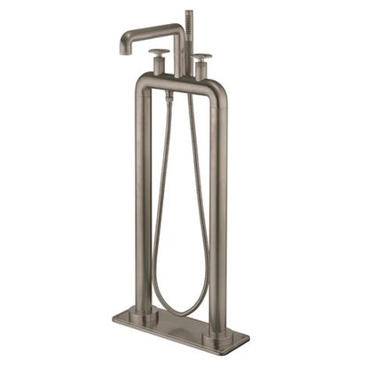 Crosswater UNION Free Standing Bath Filler & Shower Kit Wheel
