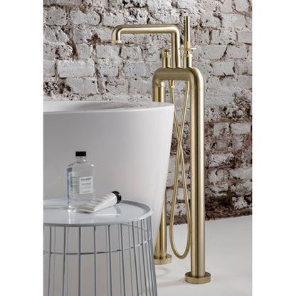 Crosswater UNION Free Standing Bath Filler & Shower Kit Wheel