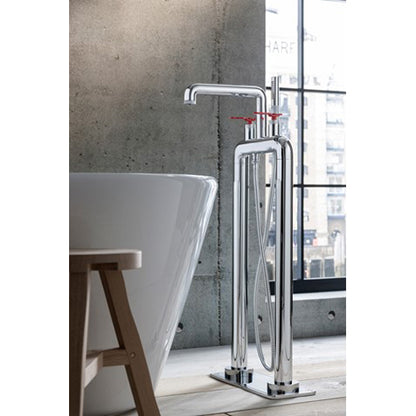 Crosswater Union Free Standing Bath Filler & Shower Kit Lever