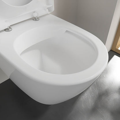 Villeroy VBP-24-0404 And Boch Subway 2.0 560mm Wall-Mounted DirectFlush Rimless Washdown WC Pan With Seat
