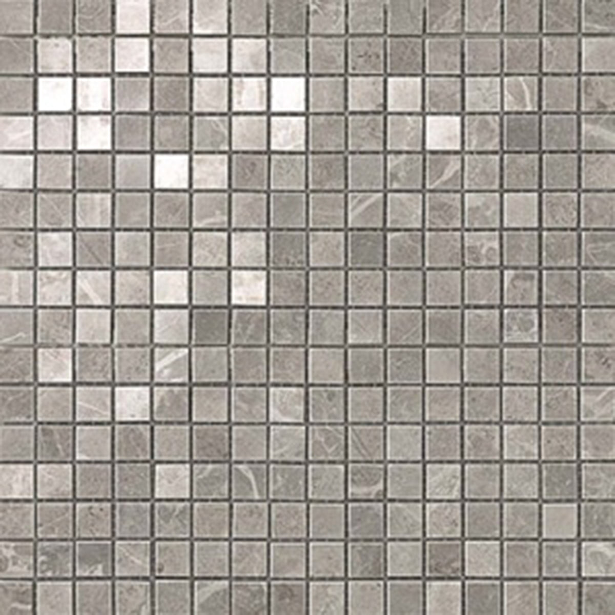 Minoli VC02842 Marvel Grey Fleury Mosaico Lappato Tiles 30cm x 30cm