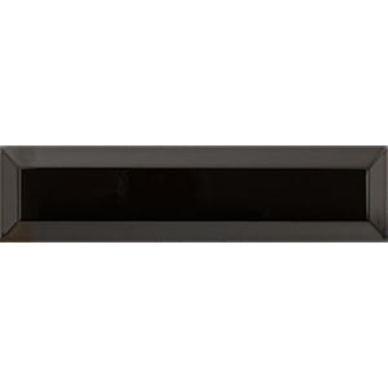 Minoli VC03040 Adana Nero Bevelled Gloss Tiles 7.5cm x 30cm (8mm)