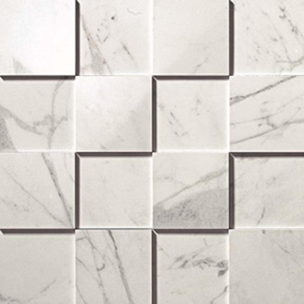 Minoli Marvel Statuario Select Mosaico 3D Tiles 30cm x 30cm VC03136