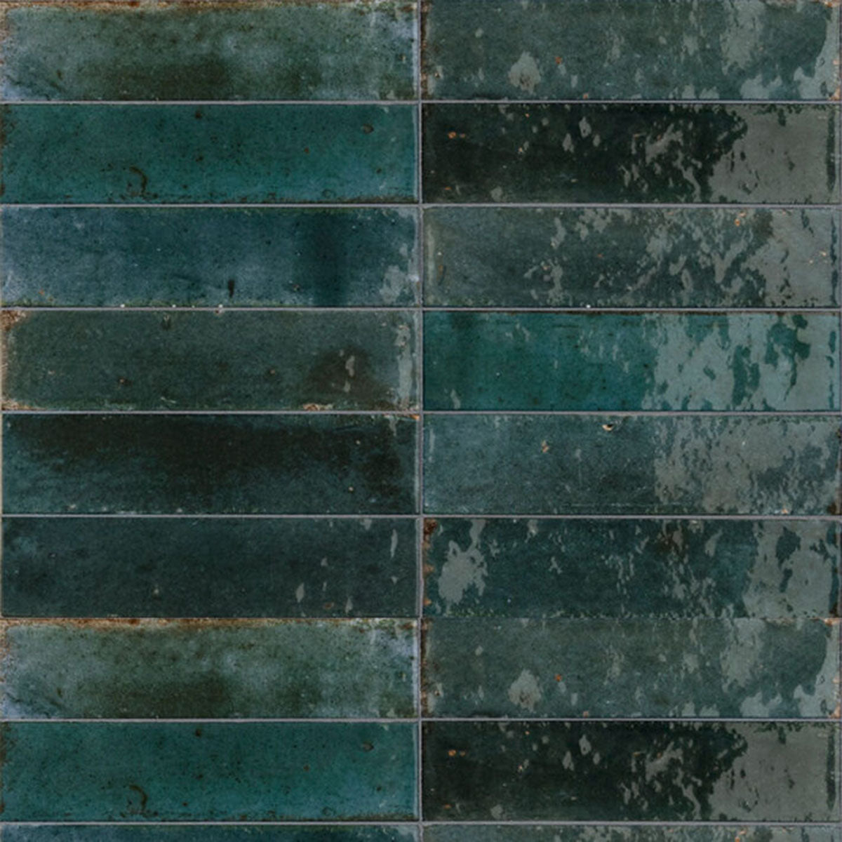 Minoli Luminous Lume Blue Gloss Tiles 6cm x 24cm VC03642
