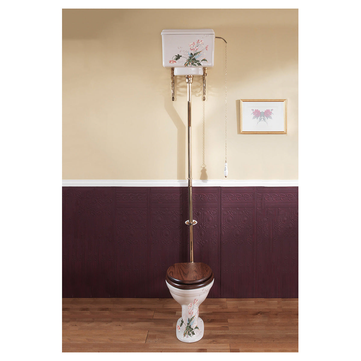 Silverdale Victorian VCCLOHL6WHIVG Garden High Level WC With Cistern And Fittings