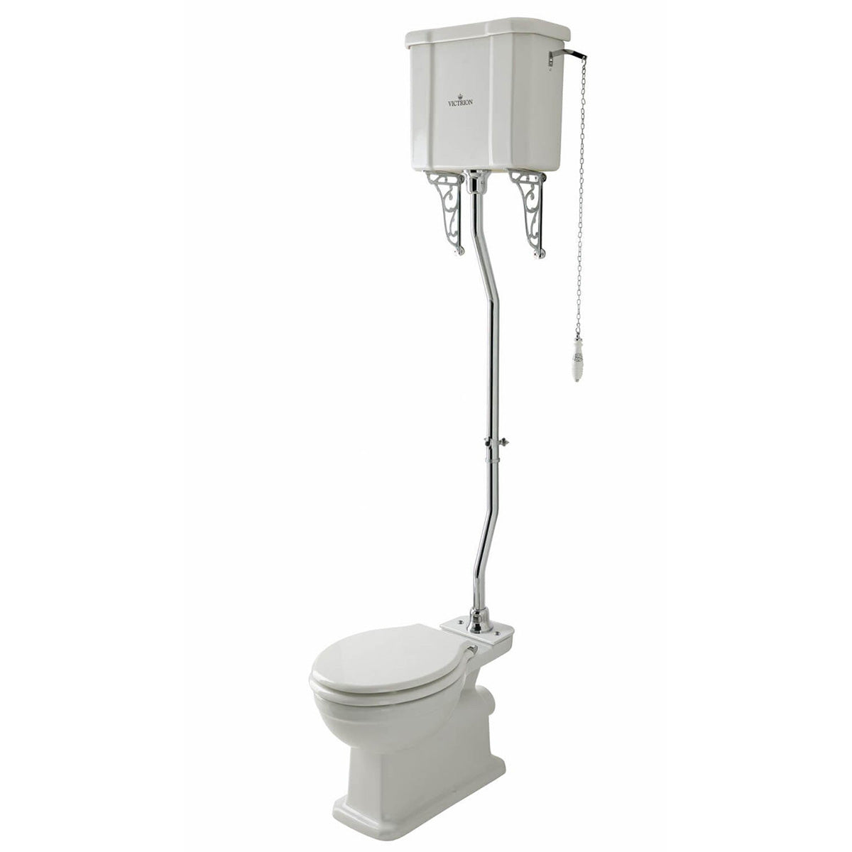 Bayswater Victrion High Level WC Pan With Cistern And Flush Pipe Kit VCT001