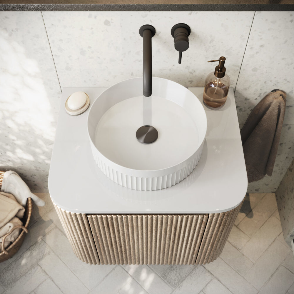 Luxe81 Fluted Countertop Basin