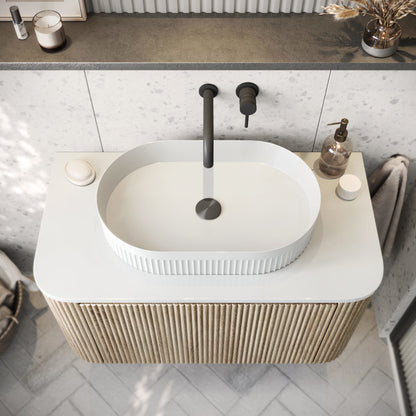 Luxe81 Fluted Countertop Basin