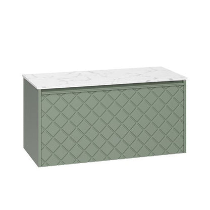 Crosswater Vergo 1000 Single Drawer Unit with Carrara Marble Effect Worktop