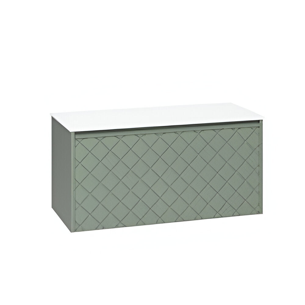 Crosswater Vergo 1000 Single Drawer Unit with Polar White Worktop