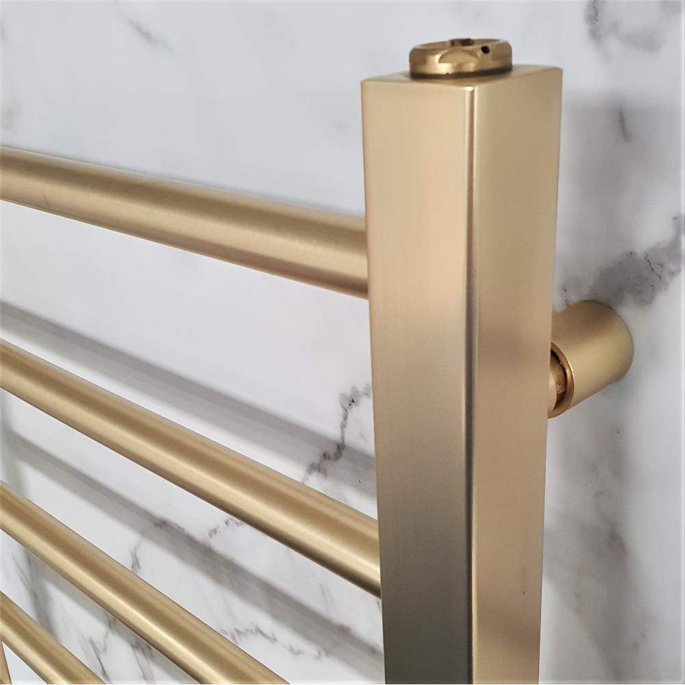 Luxe81 Vibe Brushed Brass Towel Radiator
