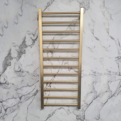 Luxe81 Vibe Brushed Brass Towel Radiator