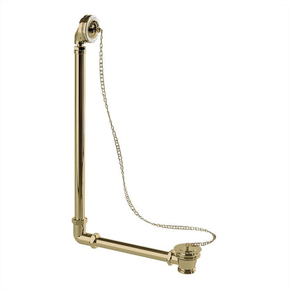 Burlington Exposed Bath Overflow, Plug & Chain