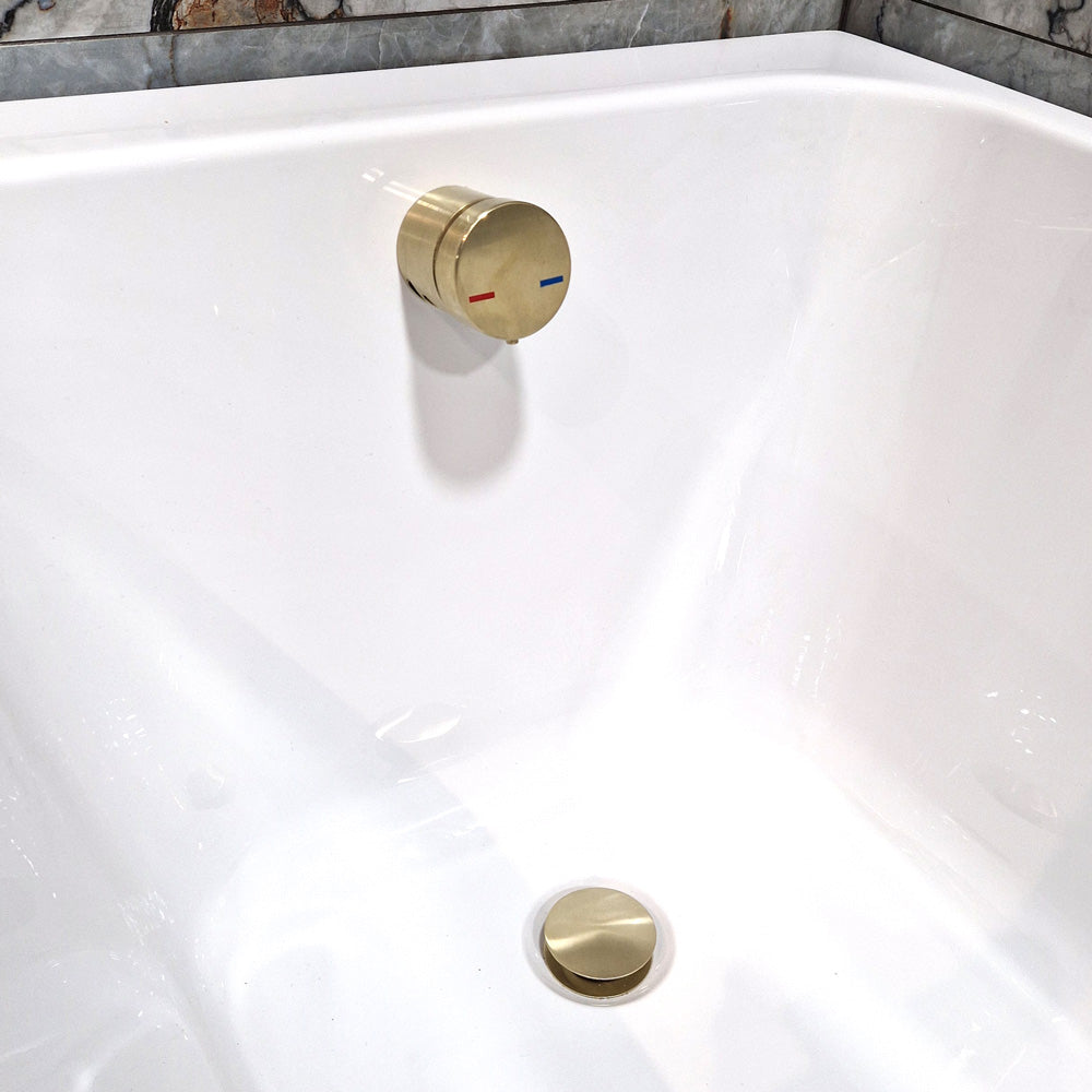 Luxe81 Round Bath Filler & Overflow with Waste