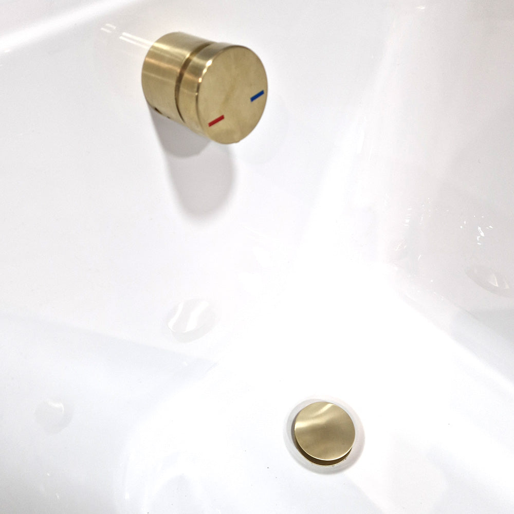 Luxe81 Round Bath Filler & Overflow with Waste
