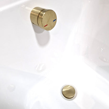 Luxe81 Round Bath Filler & Overflow with Waste