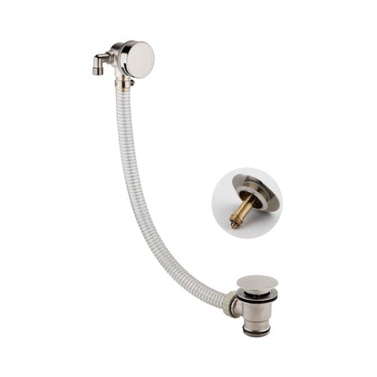 Luxe81 Round Bath Filler and Overflow with Waste