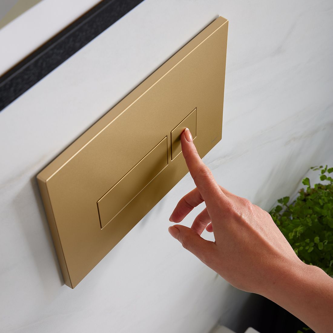 Vado Square Button Flush Plate