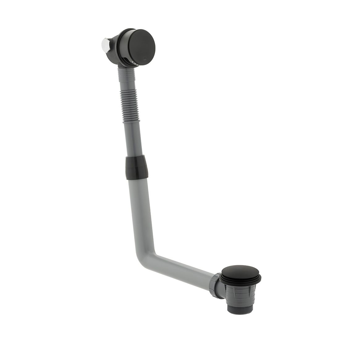 Vado Round Clic-Clac Bath Filler Waste and Overflow