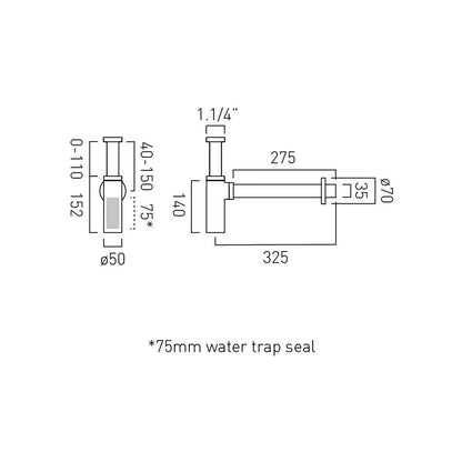 Vado Round Bottle Trap