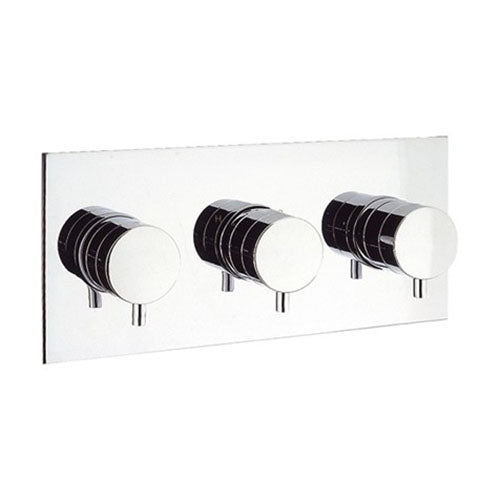 Crosswater Kai Lever 2 Outlet 3 Handle Concealed Thermostatic Shower Valve
