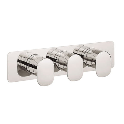 Crosswater ZERO 2 - 3 Outlet 3 Handle Concealed Thermostatic Shower Valve