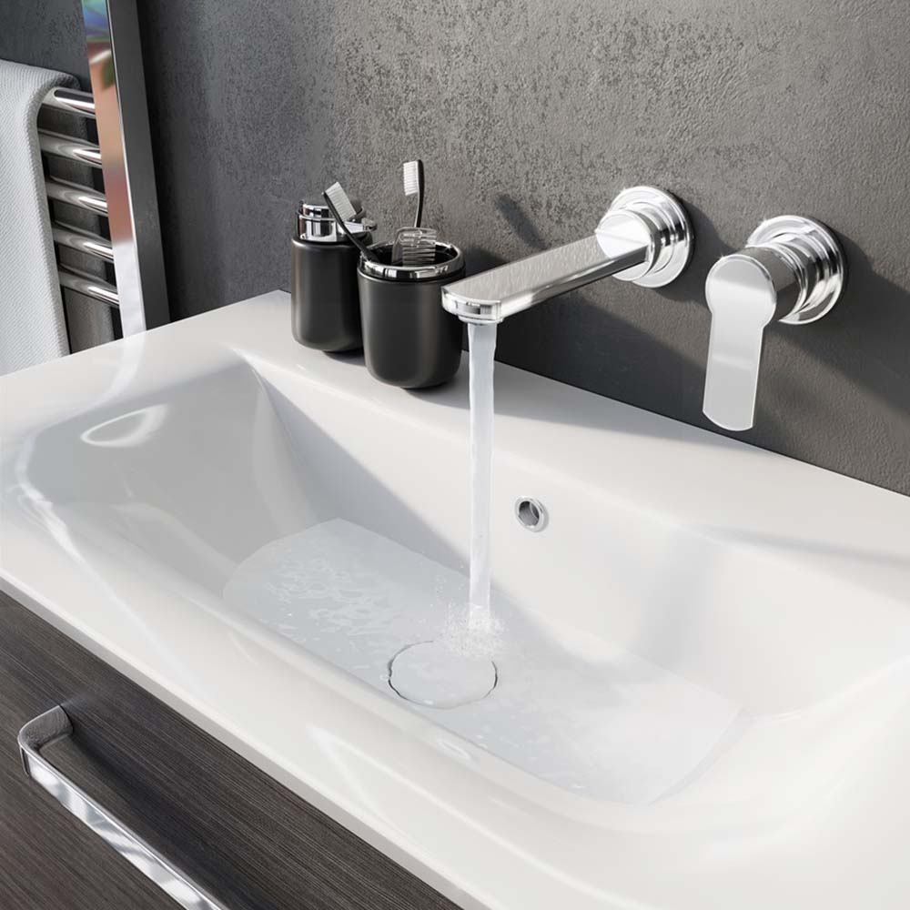 Crosswater Wisp Basin 2 Hole Set in Chrome