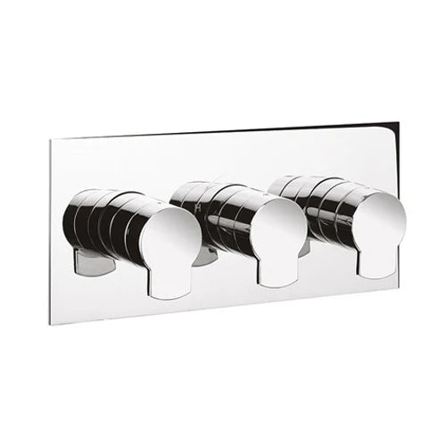 Crosswater Wisp 3 Outlet 3 Handle Concealed Thermostatic Shower Valve