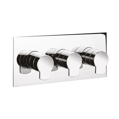 Crosswater Wisp 3 Outlet 3 Handle Concealed Thermostatic Shower Valve