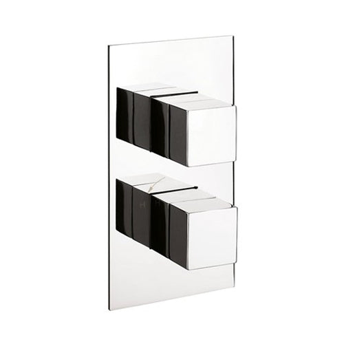 Crosswater Water Square 3 Outlet 2 Handle Concealed Thermostatic Shower Valve