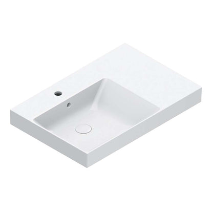 Catalano Zero 75 Offset Basin (New), 75 x 50cm
