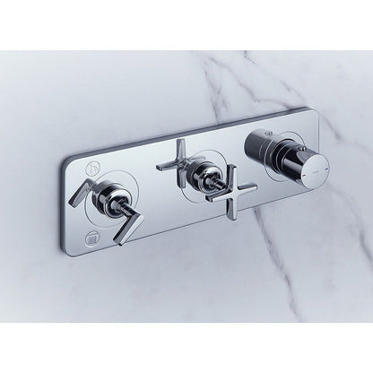 AXOR 36703000 Citterio E Two-Outlet Thermostatic Shower Valve for Precise Control