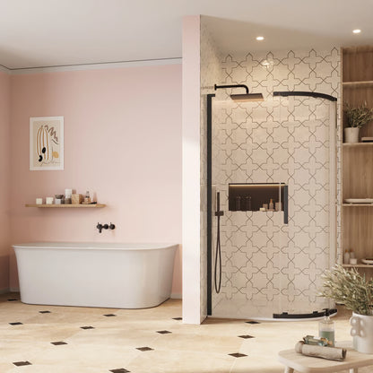 Crosswater Asura 8mm Quadrant Offset Single Door